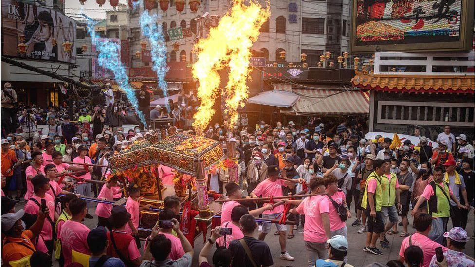 Procesión religiosa de Mazu