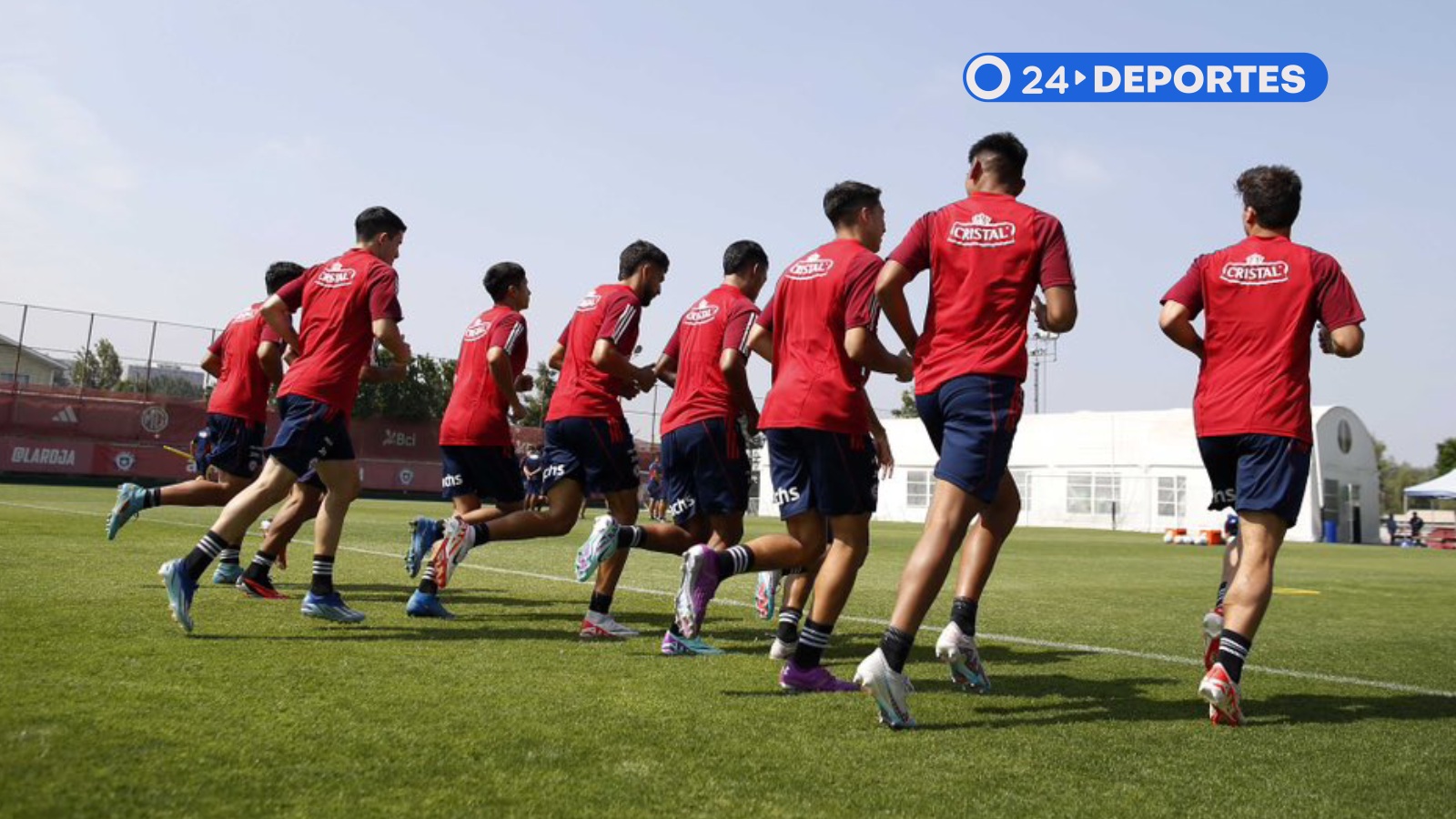 Selección Chilena Sub 23 entrenando