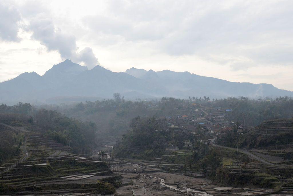 Monte Kelud luego de la erupción