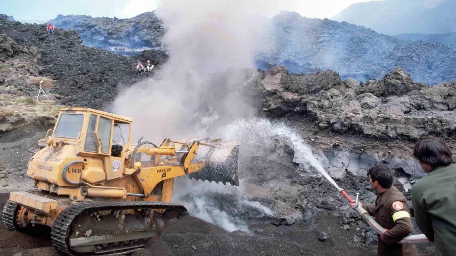 Erupción del Monte Etna, en Italia