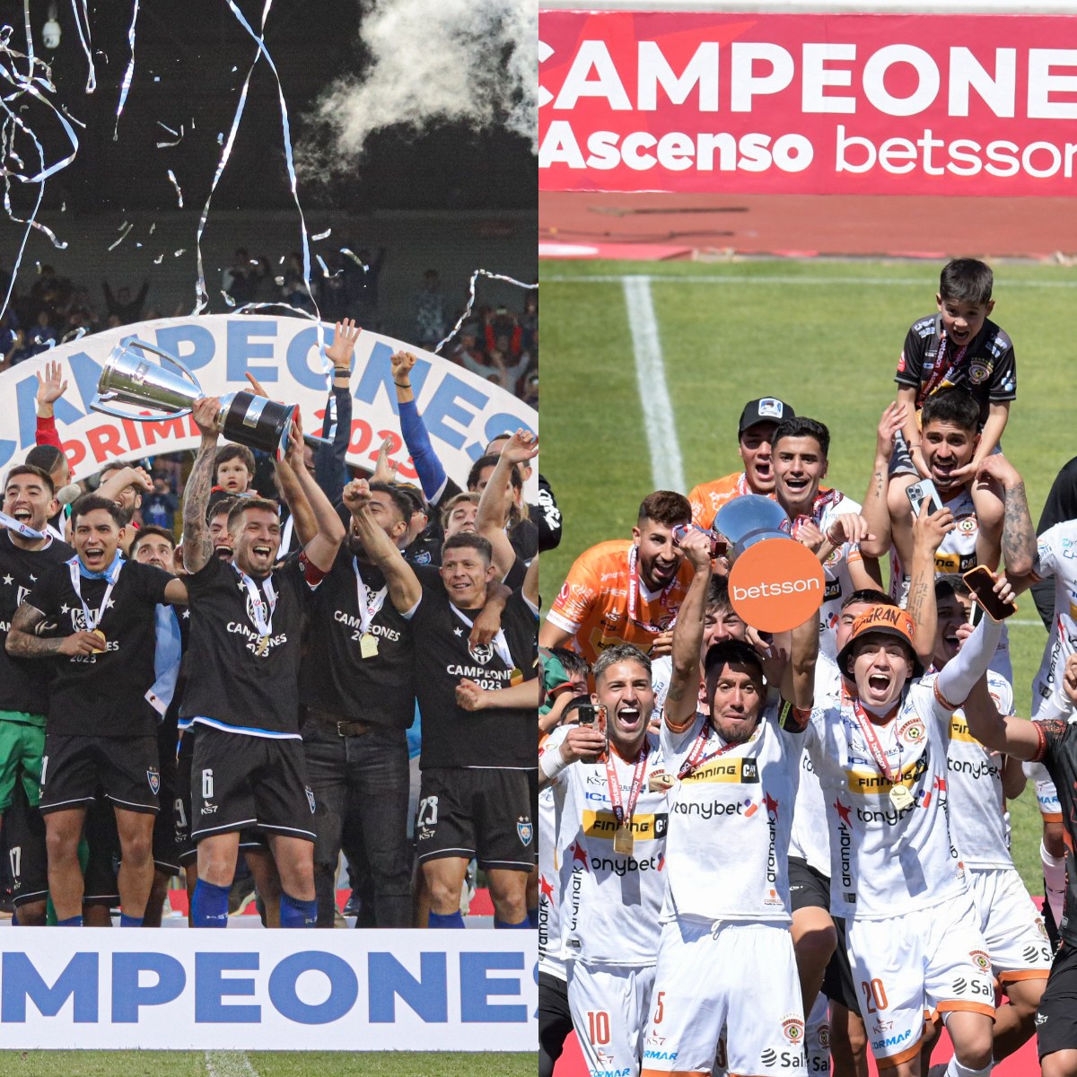 Campeones Primera y ascenso