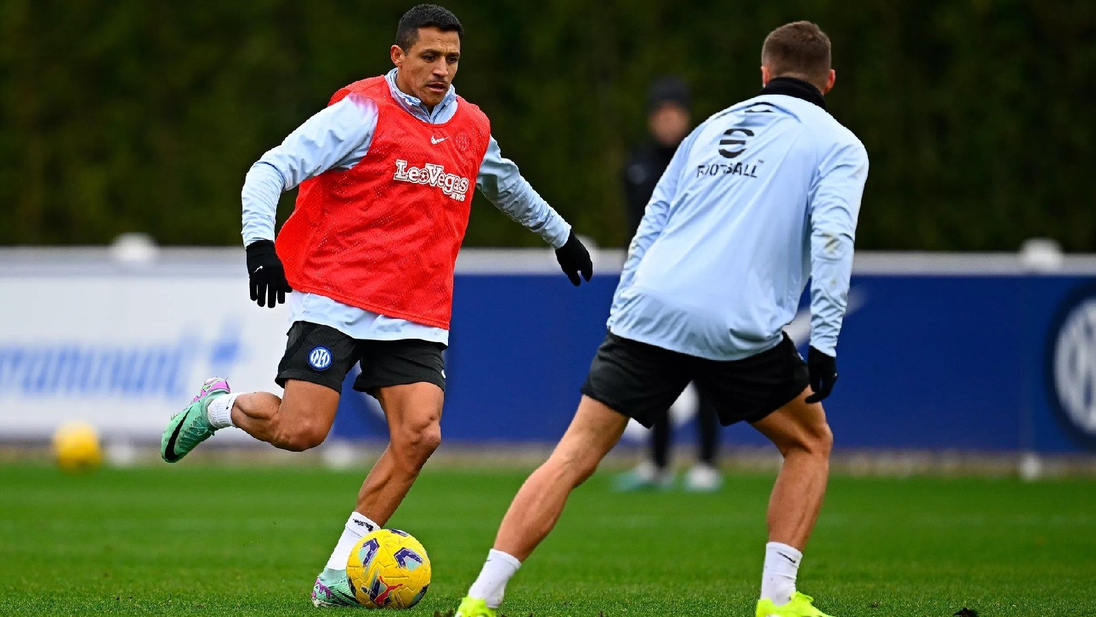 Alexis Sánchez entrenando con el Inter de Milán