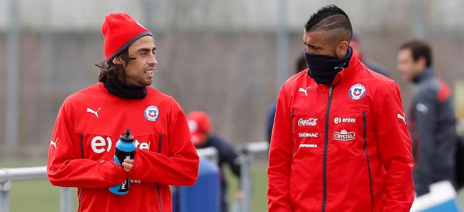 Jorge Valdivia y Arturo Vidal