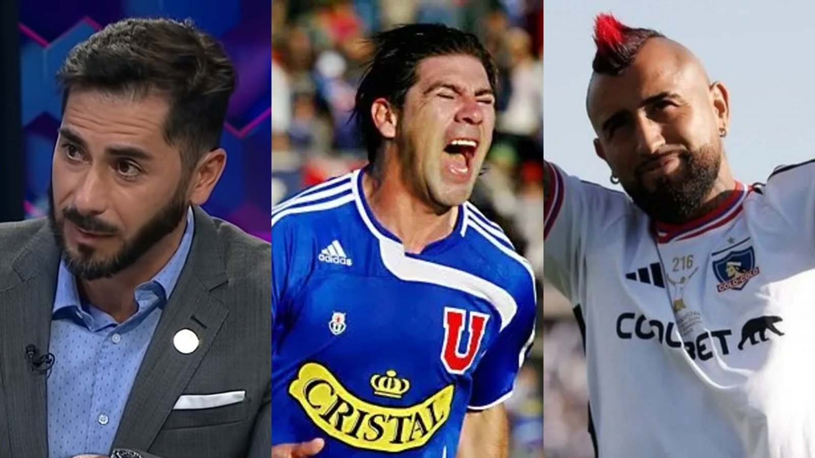 Johnny Herrera, Marcelo Salas y Arturo Vidal