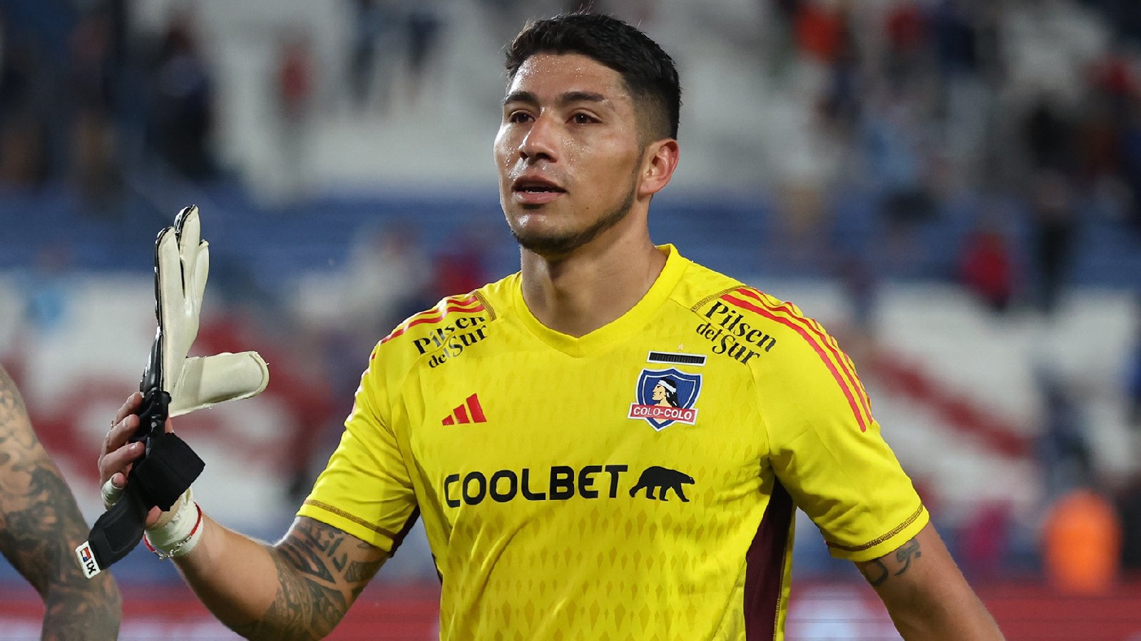 Brayan Cortés jugando por Colo Colo