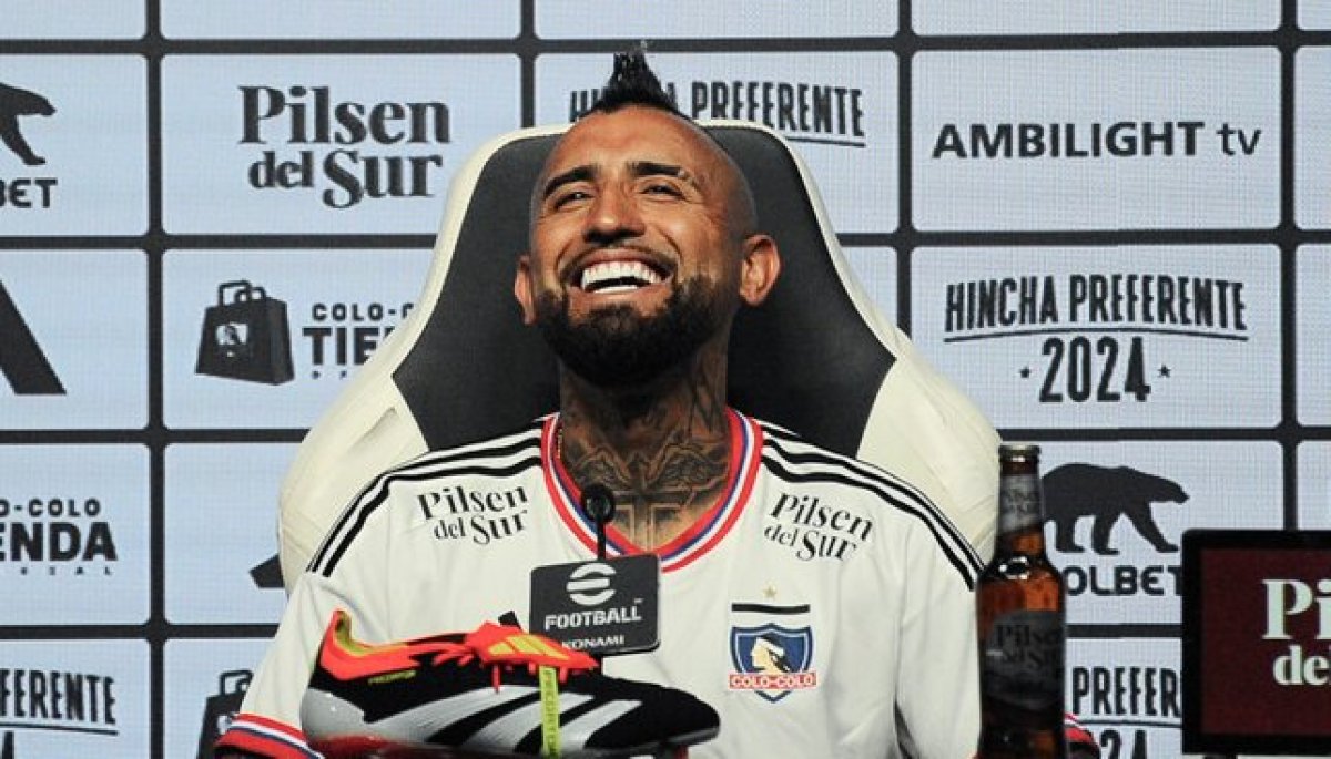 La emoción de Arturo Vidal con Colo Colo en la Copa Libertadores
