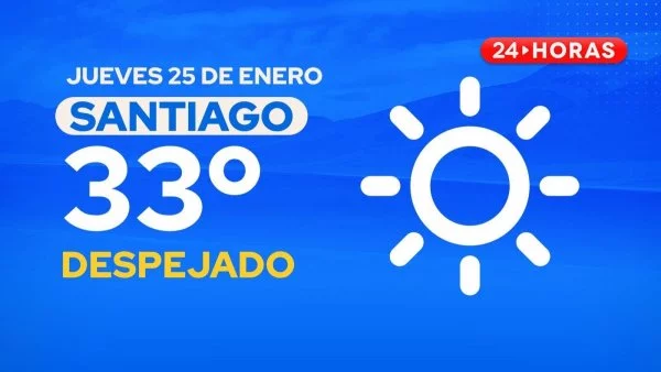 El tiempo en Santiago: miércoles 24 de enero 2024