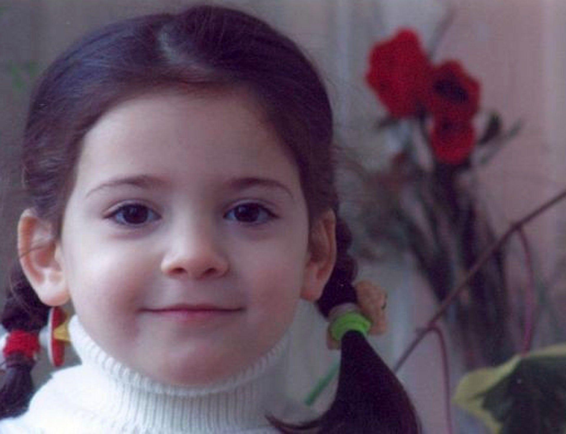 Amy Khvitia, con 4 años.