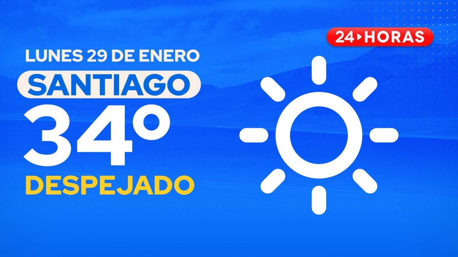 El tiempo en Santiago: lunes 29 de enero 2024