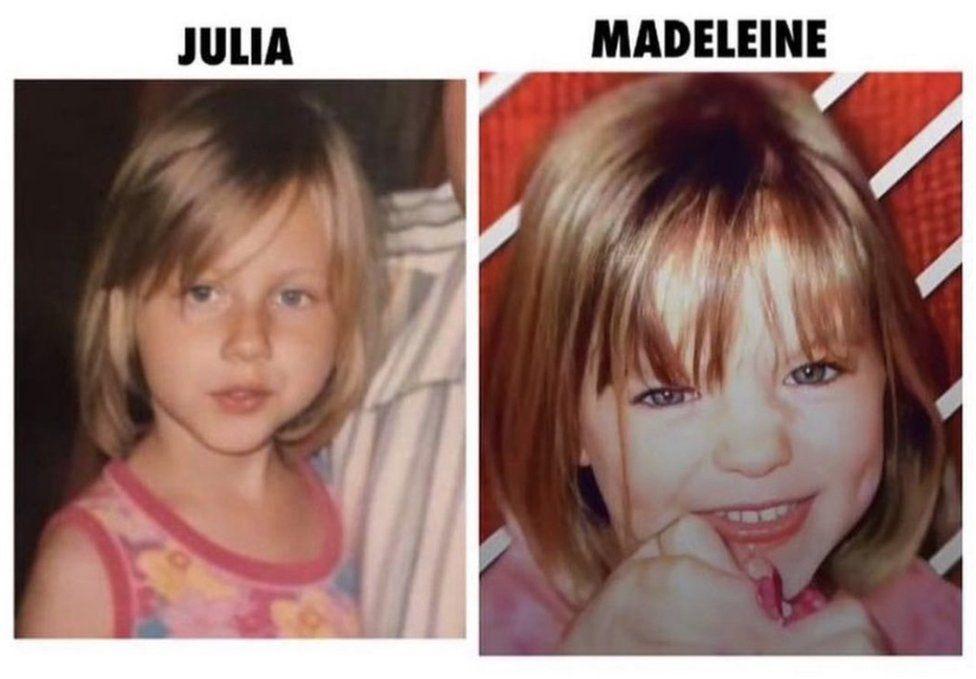 Fotos de Julia y Madeleine de pequeñas