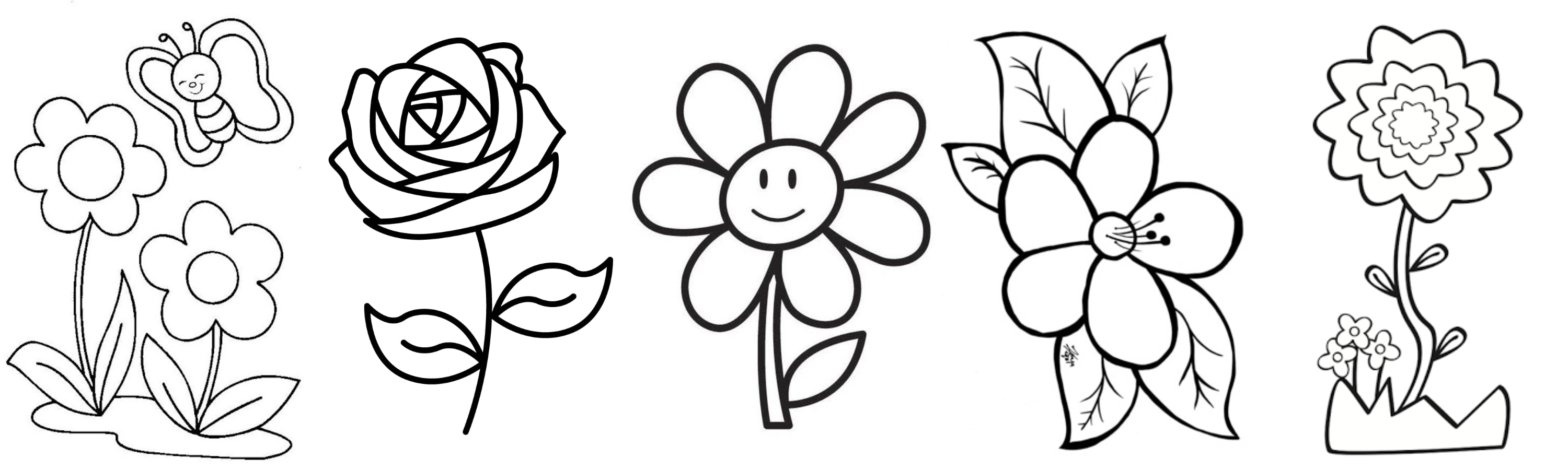 10 ideas de dibujos fáciles para hacer de flores