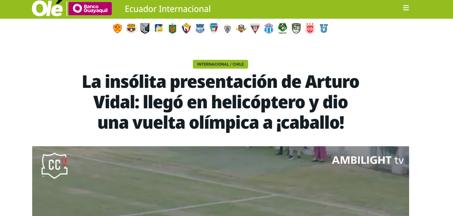 Portada de Olé