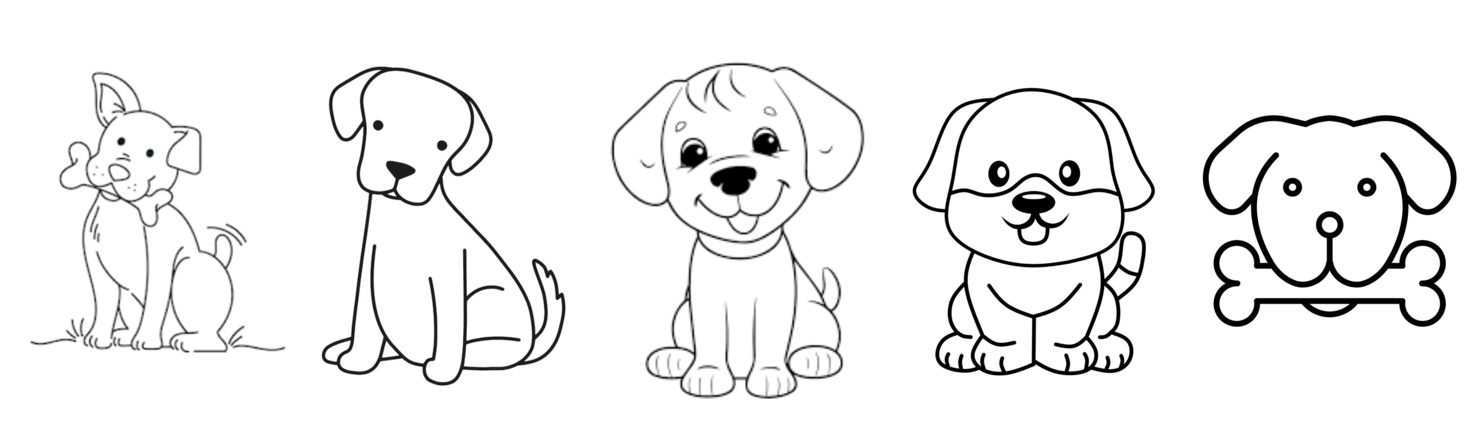 10 ideas de dibujos fáciles para hacer de perros