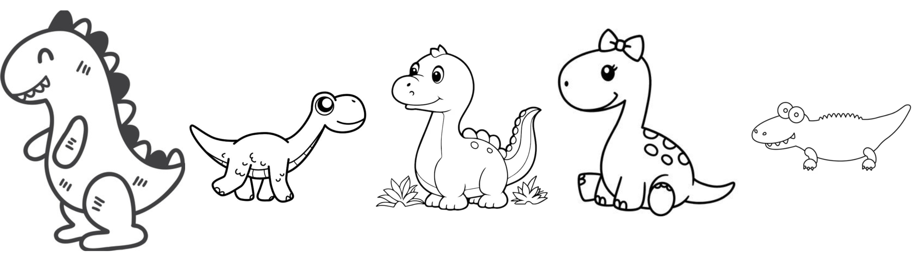10 ideas de dibujos fáciles para hacer de dinosaurios