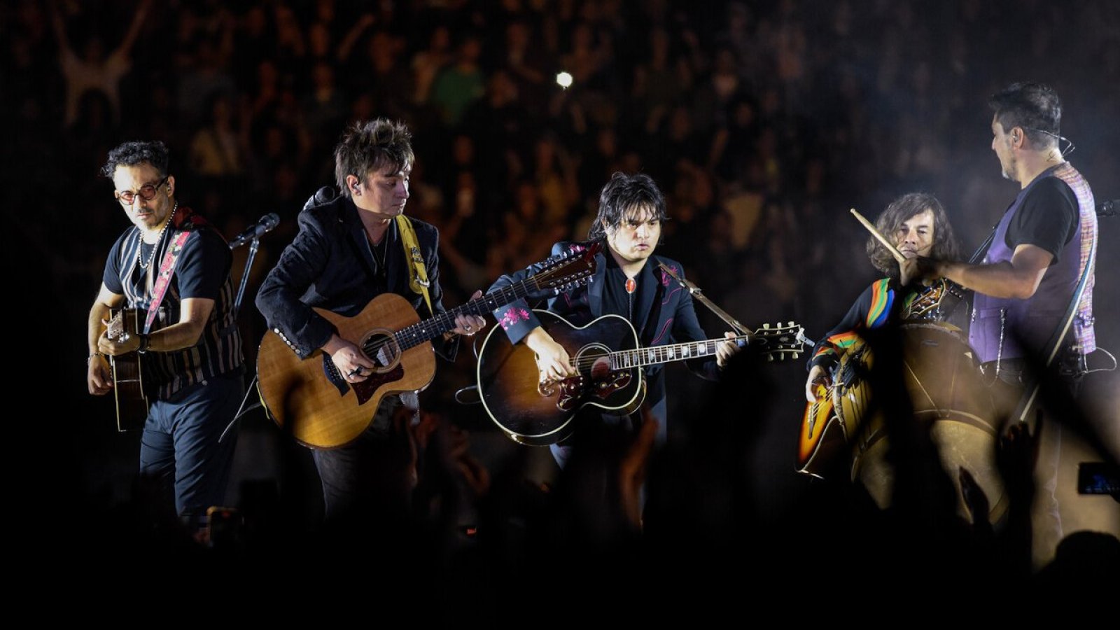 Los Bunkers en concierto.