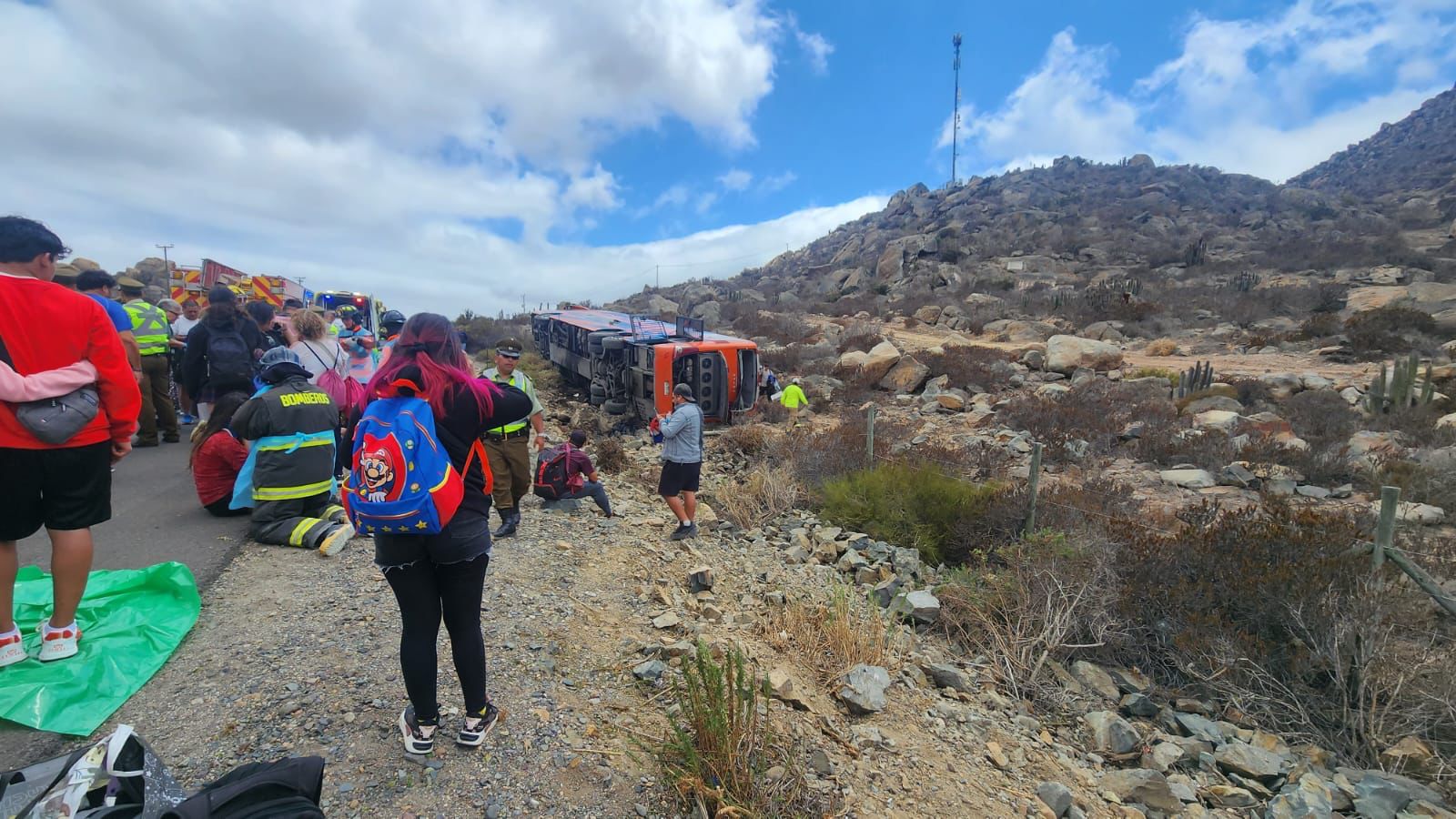 Accidente rumbo a Coquimbo.