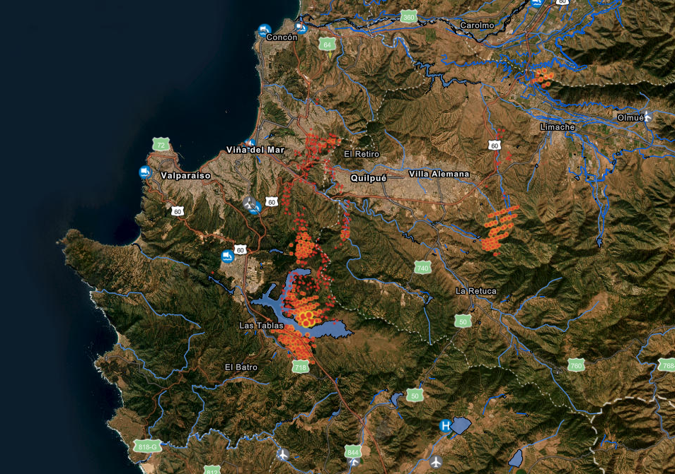 Mapa de incendios