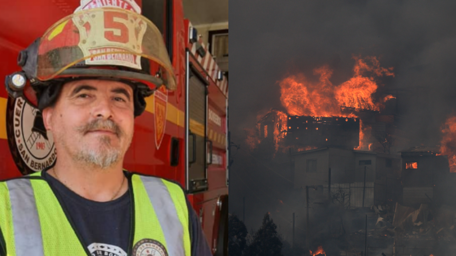 Paul Vásquez en incendios de Valparaíso