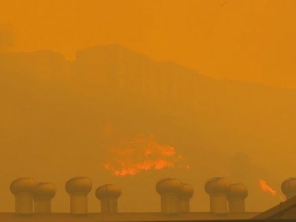 Incendio cerca de El Salto