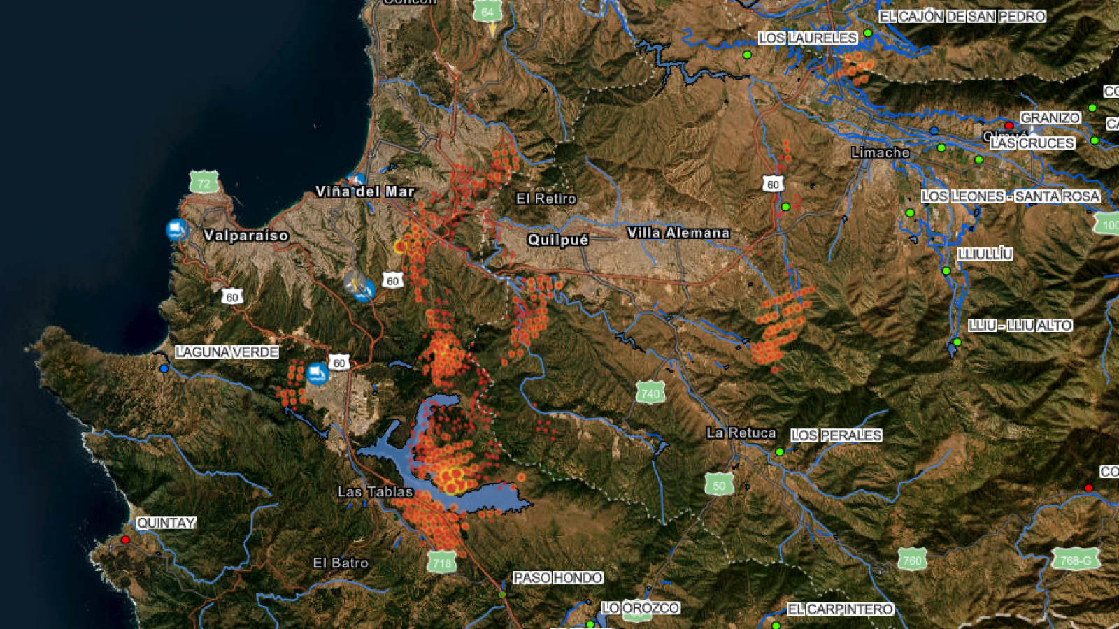 Mapa de incendios