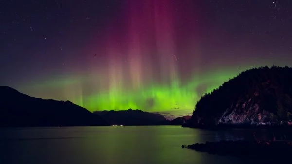 Auroras polares, auroras australes, Chile, 2024.