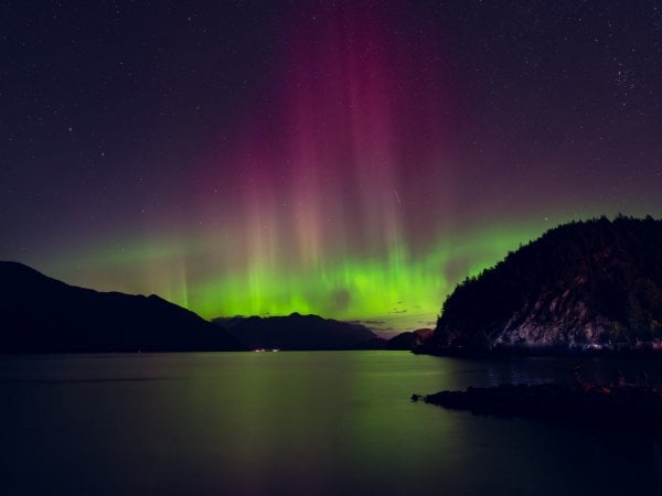 Auroras polares, auroras australes, Chile, 2024.