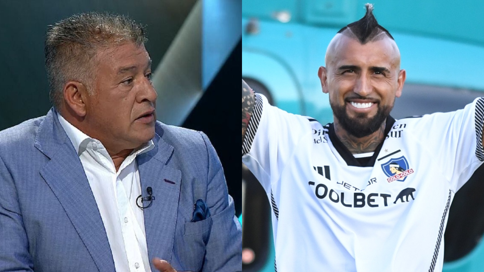 Claudio Borghi y Arturo Vidal