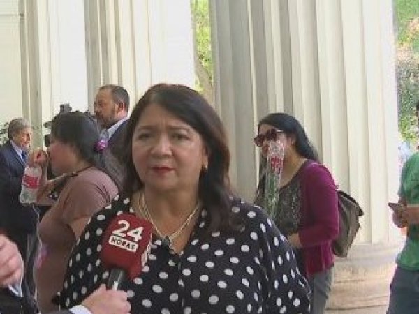 Alcaldesa Pizarro en funeral de expdte. Piñera: