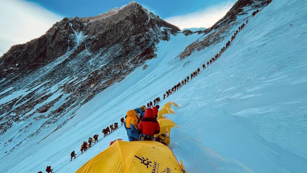 Montañeros en el Everest