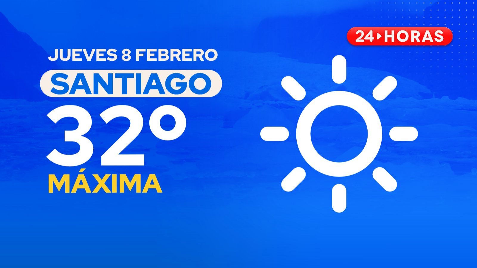 El tiempo en Santiago: jueves 8 de febrero 2024