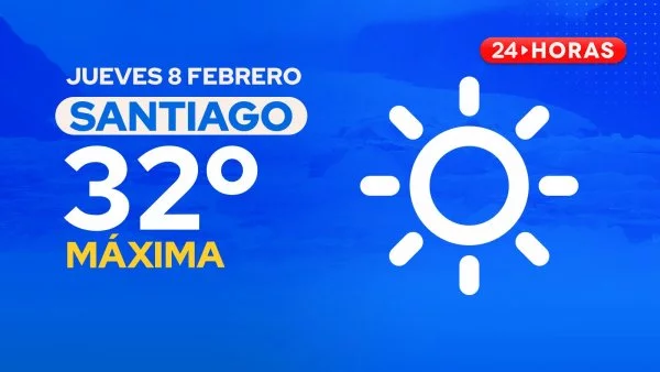 El tiempo en Santiago: jueves 8 de febrero 2024