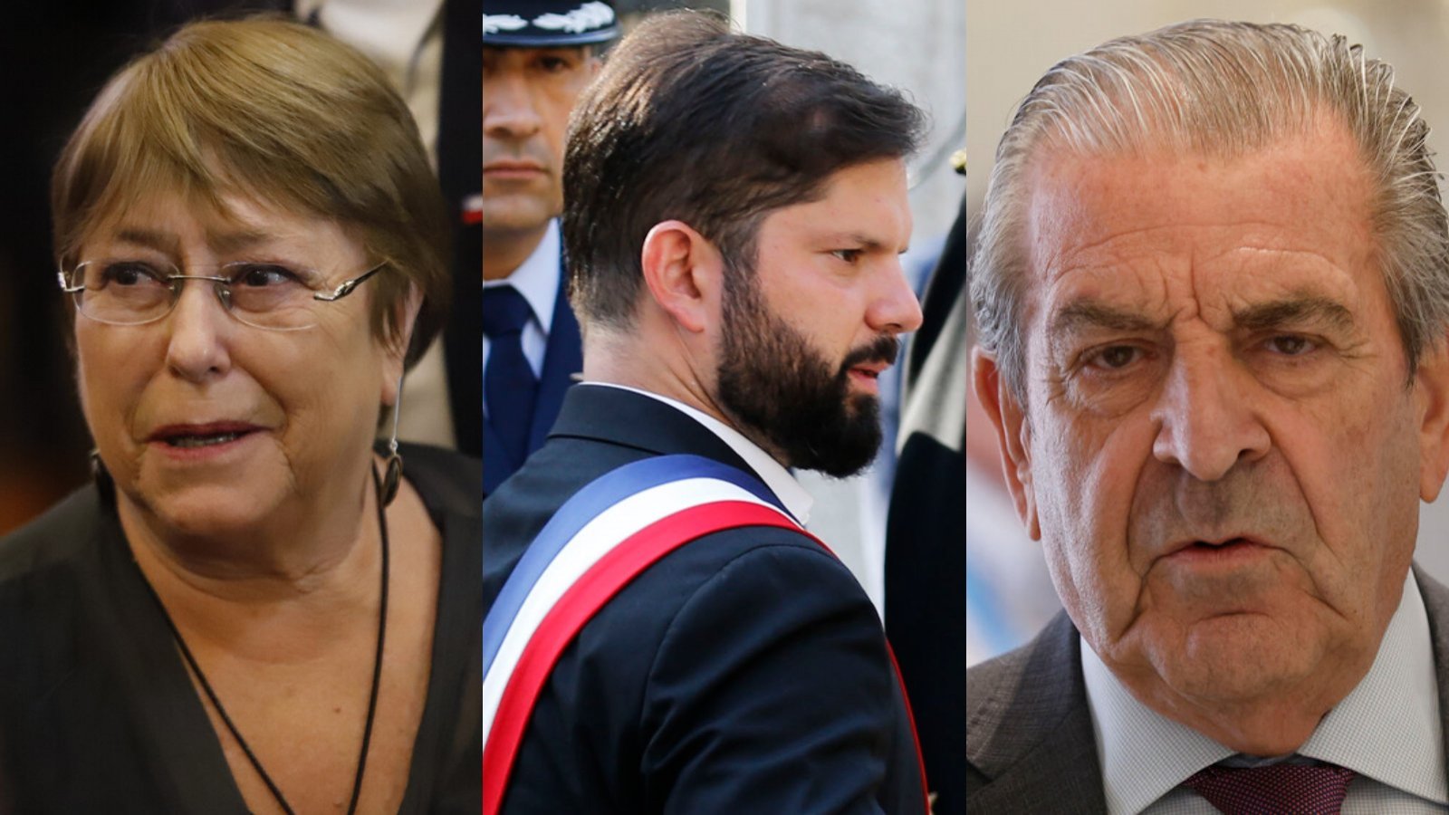 Gabriel Boric, Michelle Bachelet, Eduardo Frei