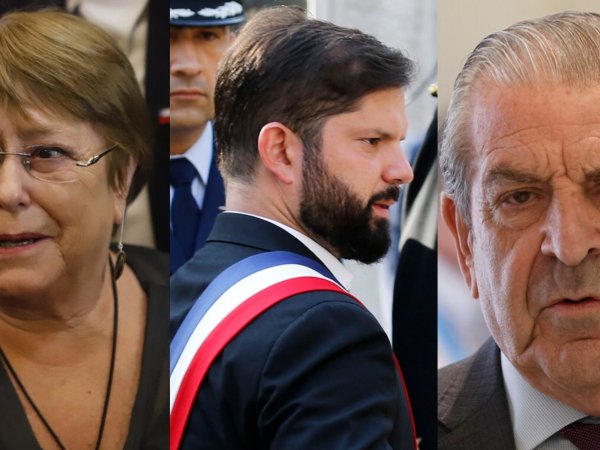 Gabriel Boric, Michelle Bachelet, Eduardo Frei