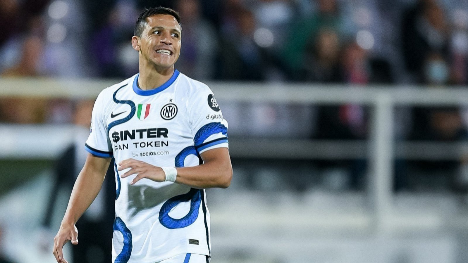 Alexis Sánchez vistiendo los colores del Inter de Milán.