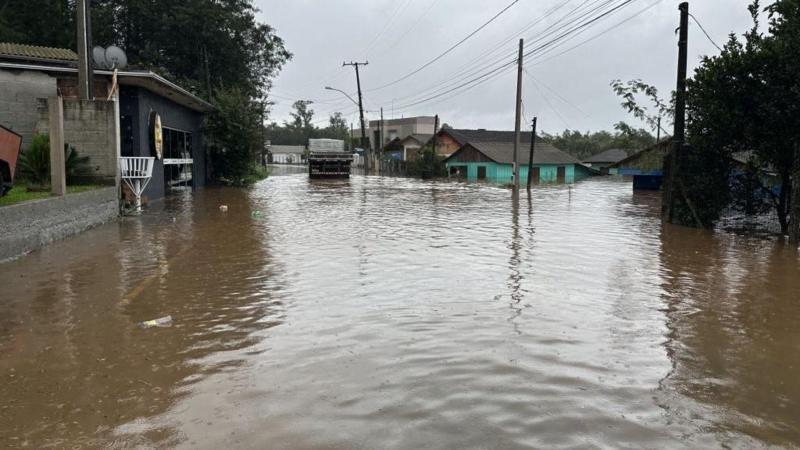 Inundación en Brasil