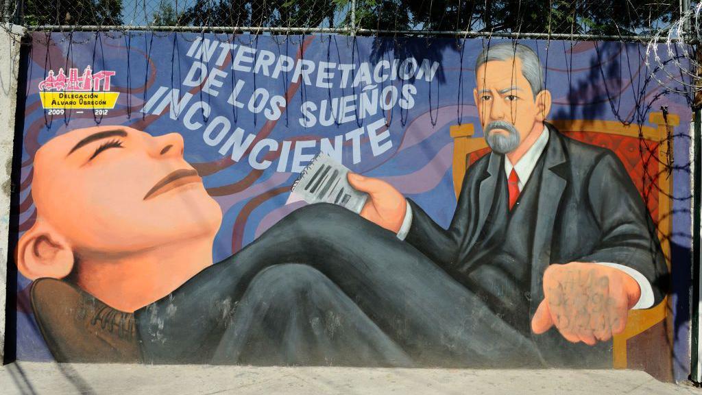 Mural sobre Freud en Ciudad de México