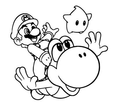 10 dibujos de Mario Bros y sus amigos para colorear e imprimir