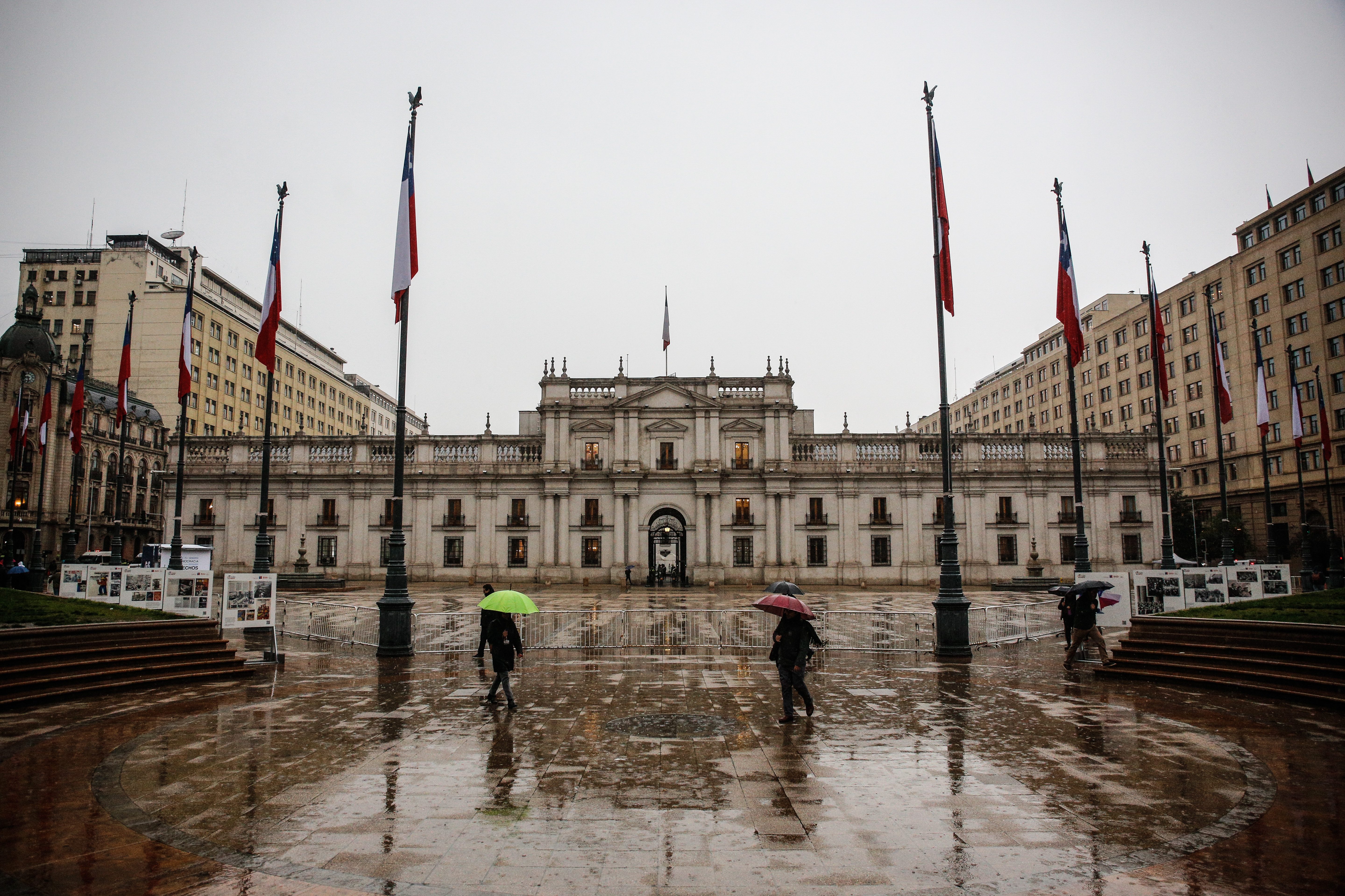 Pronóstico de lluvias en Santiago.