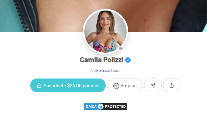 Cuenta de Camila Polizzi en Arsmate.