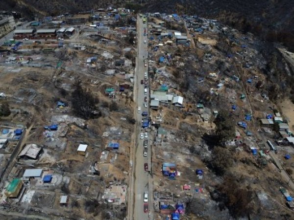 Reconstrucción tras incendios en Quilpué