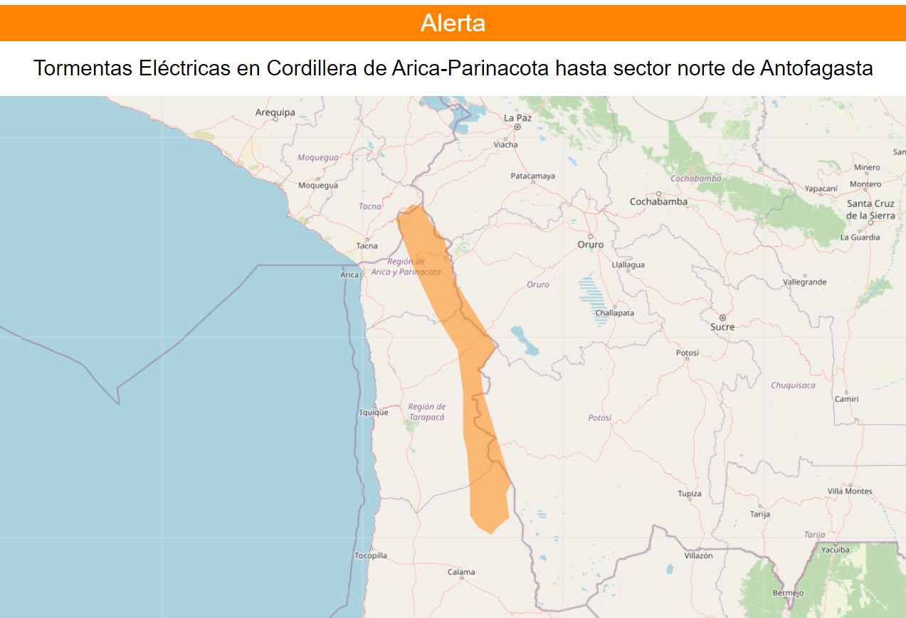 ¿Cuáles son las zonas que tendrán tormentas eléctricas?