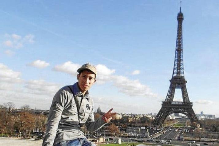 Kevin Olguin en Francia.