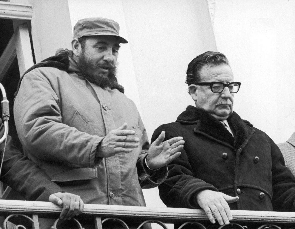 Salvador Allende junto a Fidel Castro en 1971.