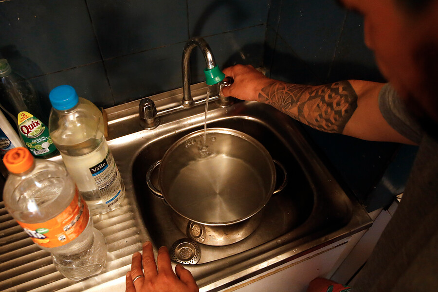 Corte de agua en Santiago