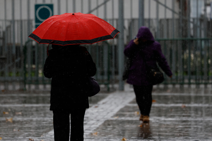 Lluvia en Santiago