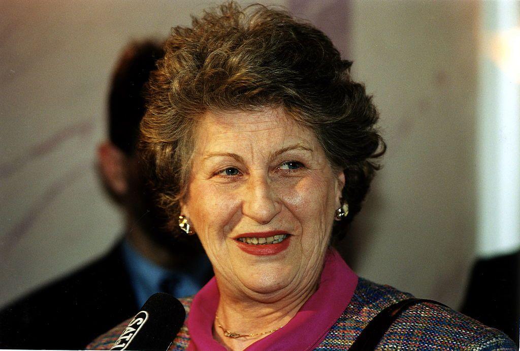 Biljana Plavšić en febrero de 1998.