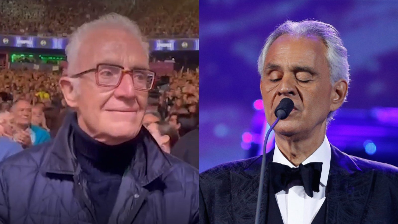 Pedro Carcuro y Andrea Bocelli