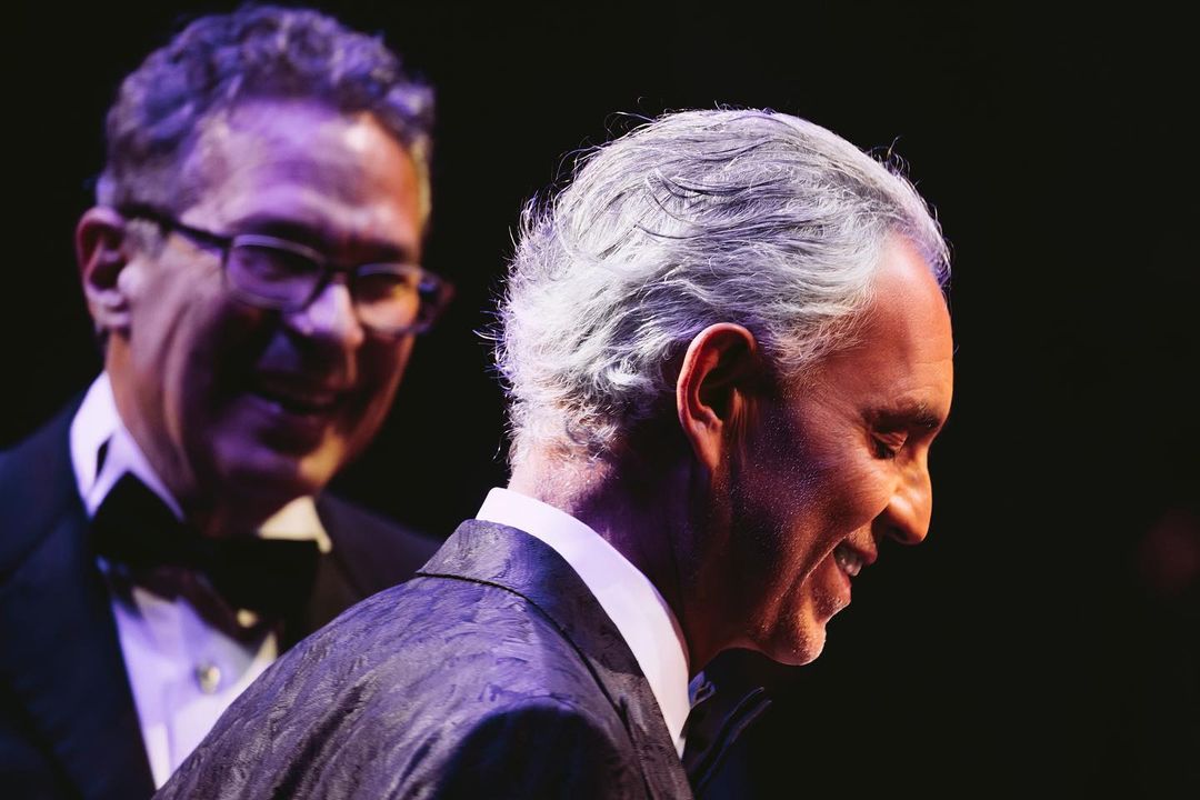 Andrea Bocelli durante presentación