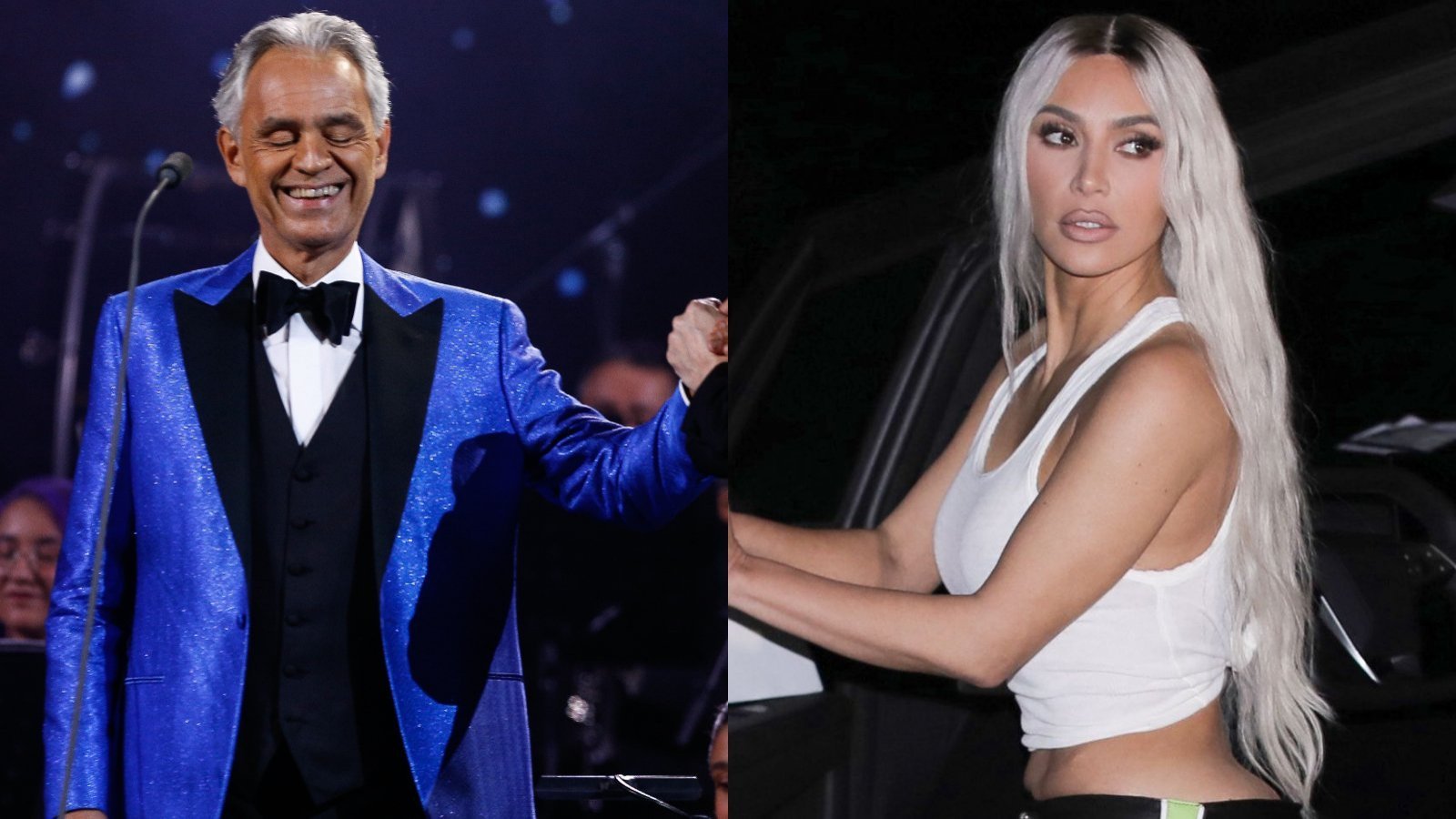 Andrea Bocelli y Kardashians