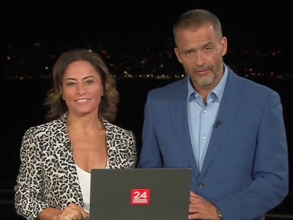 Constanza Santamaría e Iván Núñez en 24 Central